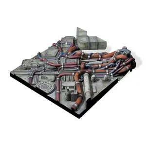 JXK Studio Cyber base for action figure for doll house
