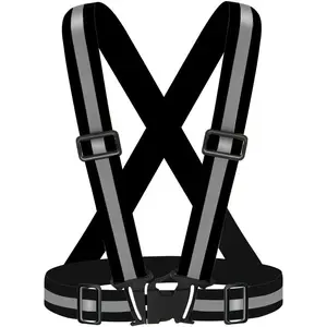 High Visibility Reflective Vest Safety Vest Running Reflective Gear Adjustable Reflective Vest for Walking,Jogging,Hiking,Night Cycling