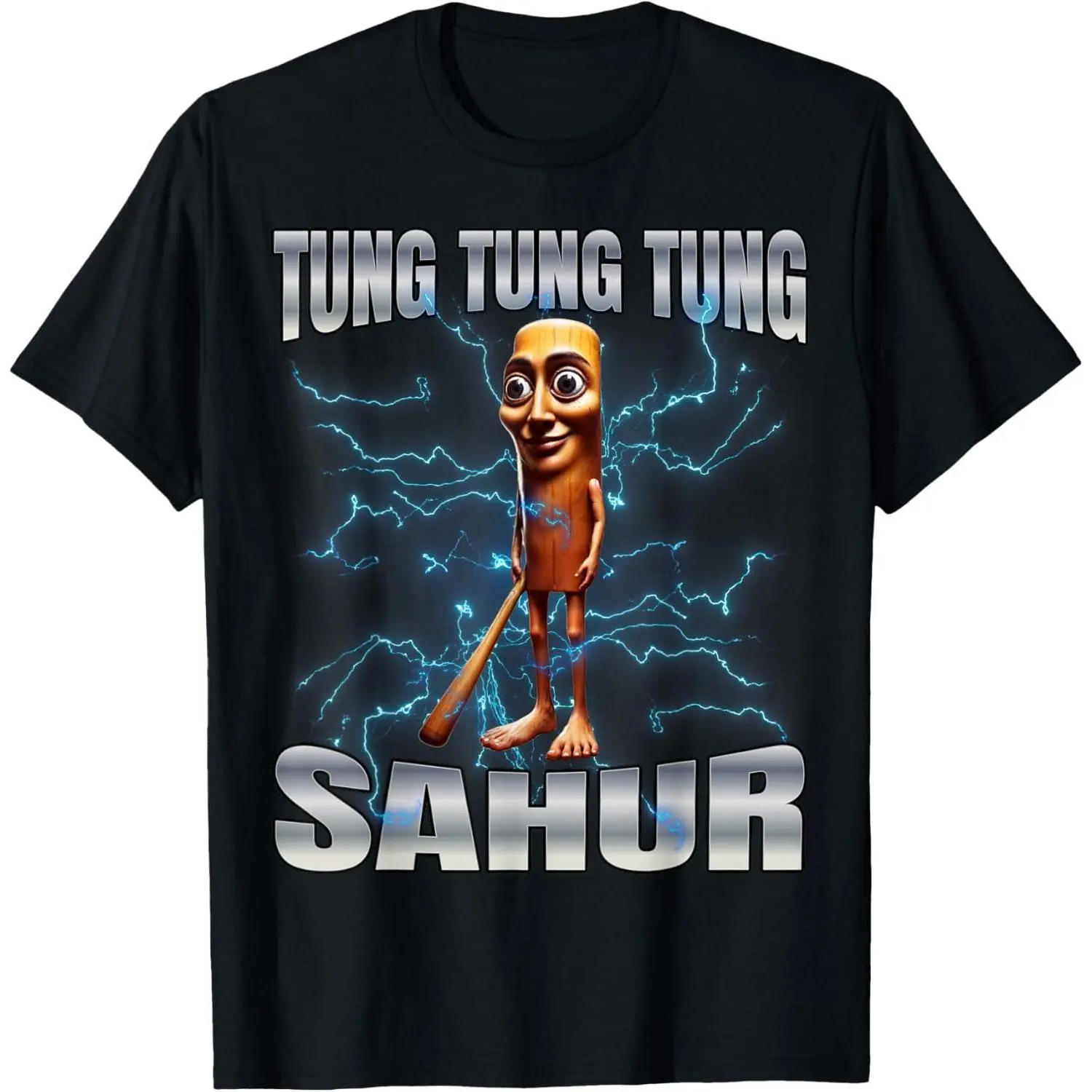Cotton Unisex Tung Tung TShirt for Sahur with Women S Graphic Design