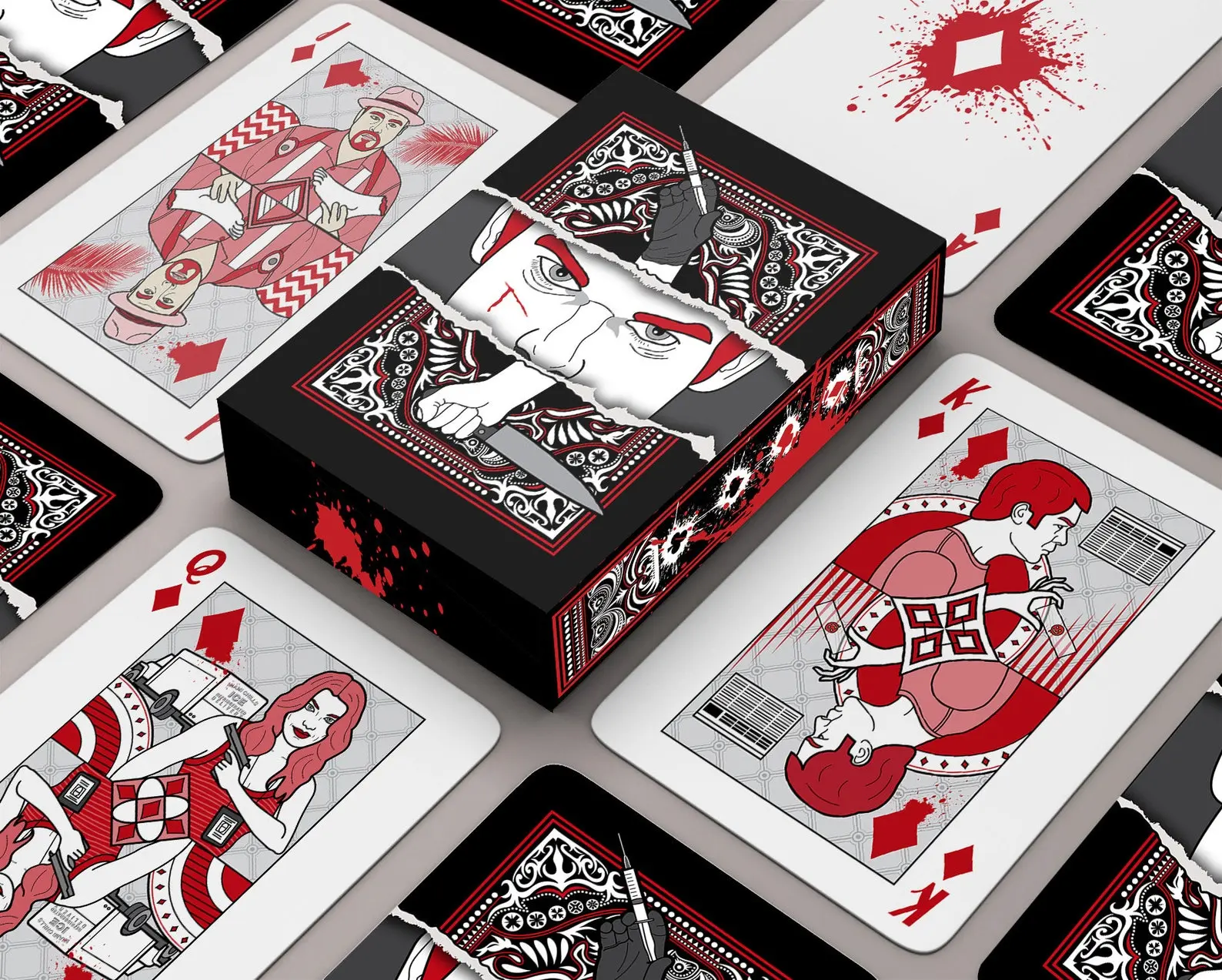 Dexter Playing Cards Deck | Horror TV Show Inspired Poker Card | Halloween Movie Collectible Gift for Fans, Scary Lovers