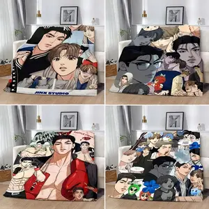 Anime Jinx BL Comics Printed Blanket Picnic Blankets Warm Blanket Soft and Skin-friendly Blanket Home Travel Birthday Gift