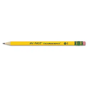 212 MAIN My First Ticonderoga Woodcase Pencil - HB #2, Yellow Barrel, 1 Dozen, Ticonderoga Pencil