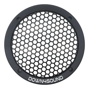Down4sound Hexi-Grill 61B  - 6.5 Inch Speaker Grills - Black - SINGLE