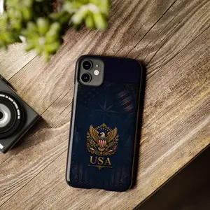 American Eagle Crest Slim Phone Case | USA Flag Emblem Patriotic