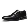 BRUNO MARC Men's Closed-Toe Double Monk Strap Oxfords - Faux Leather Crack-Resist Upper Slip-On Formal Office Shoes, All-Seasons Business Casual Shoes with Cushioned Footbed for Office, Church