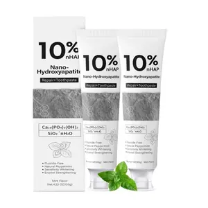 MOSMIA Nano-Hydroxyapatite Toothpaste, Fluoride-Free, Helps Repair & Strengthen Enamel, Natural Peppermint, Helps Soothe Sensitivity & Brighten Teeth, New Upgraded Formula, Strengthens Enamel,Fluoride-Free Toothpaste, Gentle on Sensitive Teeth4.23oz