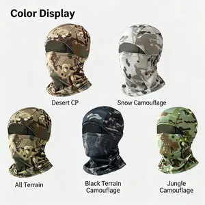 Tactical Balaclava Face Mask - Outdoor Dustproof Mask, Outdoor Sports & Cycling Gear with Dust Protection & UV Defense, Camouflage Summer Wear for All Seasons