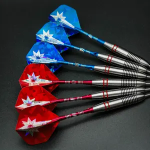 Professional high-quality hard dart set with exquisite patterns and stable flight wings, consisting of 3 pieces. Easy-to-control trick throws and 3-dart games, meeting the needs of professional players and enthusiasts Darts Sets
