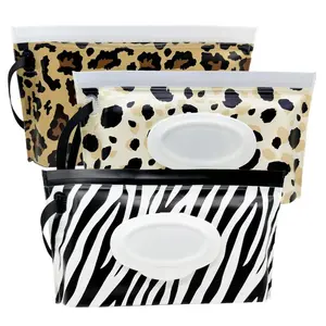 3pcs Reusable Wet Wipe Pouches - Lightweight, Flushable Travel Wipes Holder & Case for Diapers