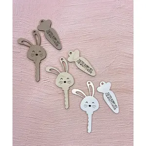 Personalized Easter Bunny Key - Floppy Ears