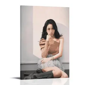 Jisoo-poster Posters Music Album Cover Posters Canvas Wall Art High-Resolution Vintage Band & Artist Prints for Room