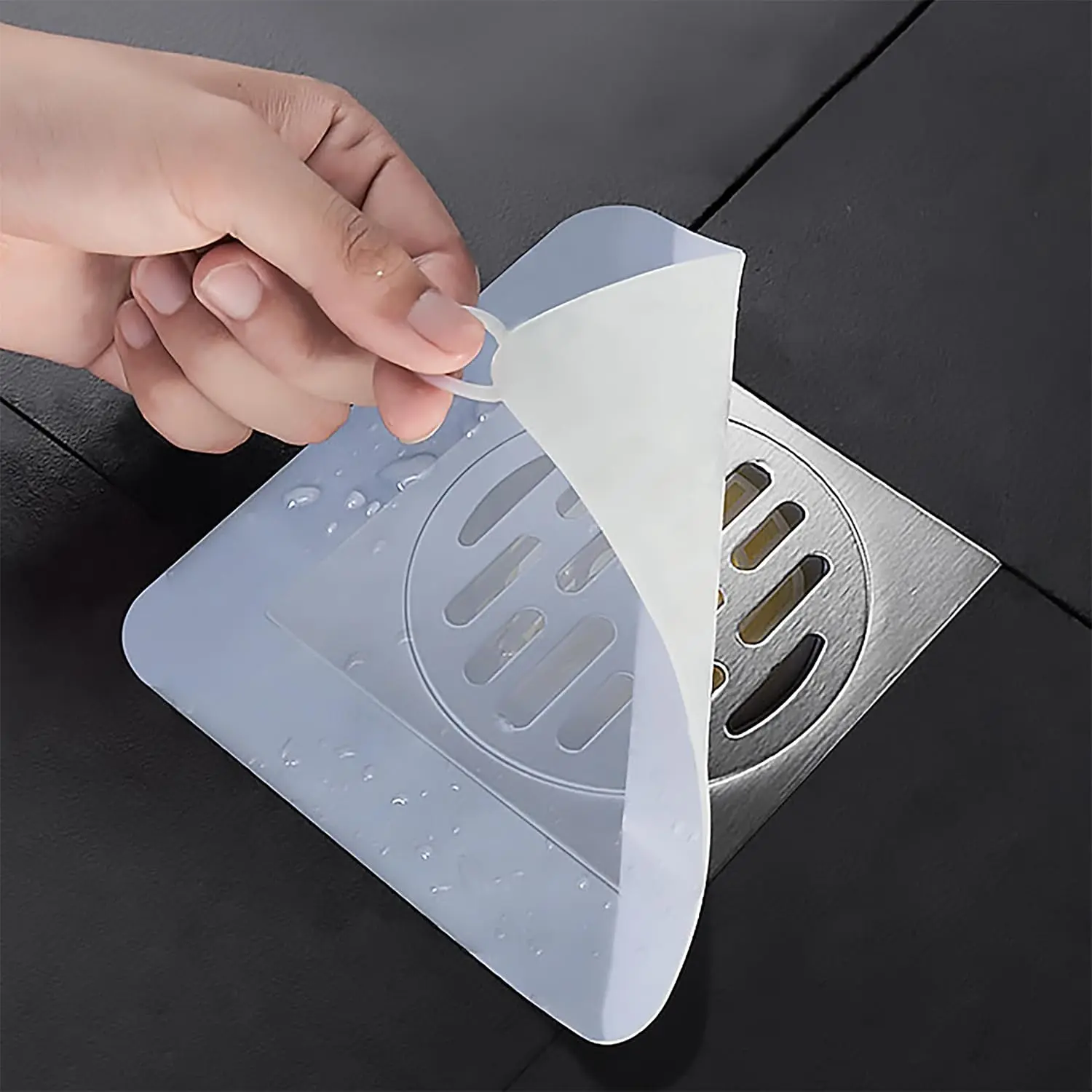 Silicone Tub Stopper Floor Drain Covers (2 Pieces, 5x5 in), Anti-Odor Deodorizing Drain Plugs for Kitchen, Bathroom