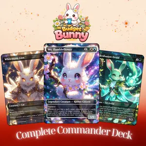 Budget Bunny | EDH Commander 100 Card Deck + Tokens | Custom MTG Proxy