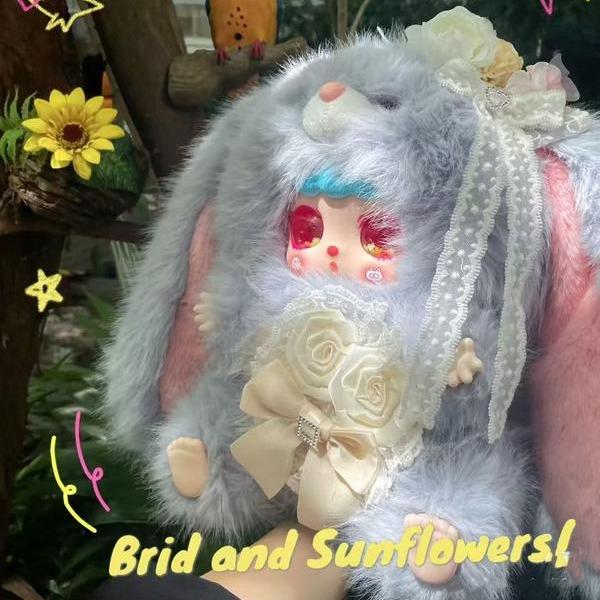 600% KEBIDOU Nai Fu Bunny Sauce 600% Series Plush Blind Box-Cute Collectible Doll, Mystery Surprise Toy Gift