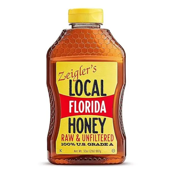 Zeigler's Florida Local Honey, 32 Oz – 100% Pure, Raw & Unfiltered Honey – All-Natural, Packed with Nutrients – Great with Tea, Yogurt, Cottage Cheese, Sandwiches, Smoothies