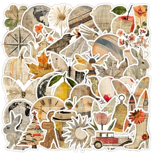 50pcs Retro Graffiti Series Stickers, Suitable for Faith Based Designs Such As Scrapbooks, Diaries, Laptops, Water Bottles, Cars, Etc., As Gifts with Positive Messages