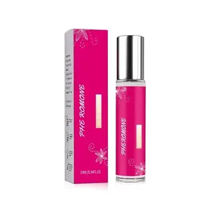 Pink Qulumelf Pheromone Perfume for Women,Fragrance Pheromone Cologne Attract Men, Long Lasting Women's Perfume, Floral Scents Perfume, Roller Ball Design, Portable and Fruity