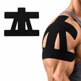 Unisex Precut Cotton Elastic Kinesiology Strapping Tape for Athletes - Waterproof, Breathable, Comfortable, Durable Sports Tape with Pre-Cut Strips for Athletic Support, Pain Relief, Father's Day Gifts (Suitable for Basketball, All Skin Types)