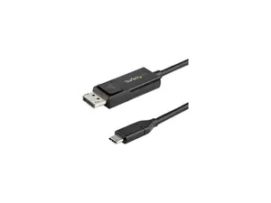 StarTech.com 6.6 ft. (2 m) USB C to DisplayPort 1.2 Cable - Bidirectional - 4K 60Hz - Thunderbolt 3 - USB Type C Adapter Cable (CDP2DP2MBD)