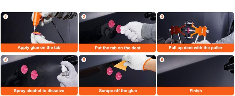 VEVOR Car Body Dent Puller Bridge Lifter Tool Paintless Hail Remover Repair Kit