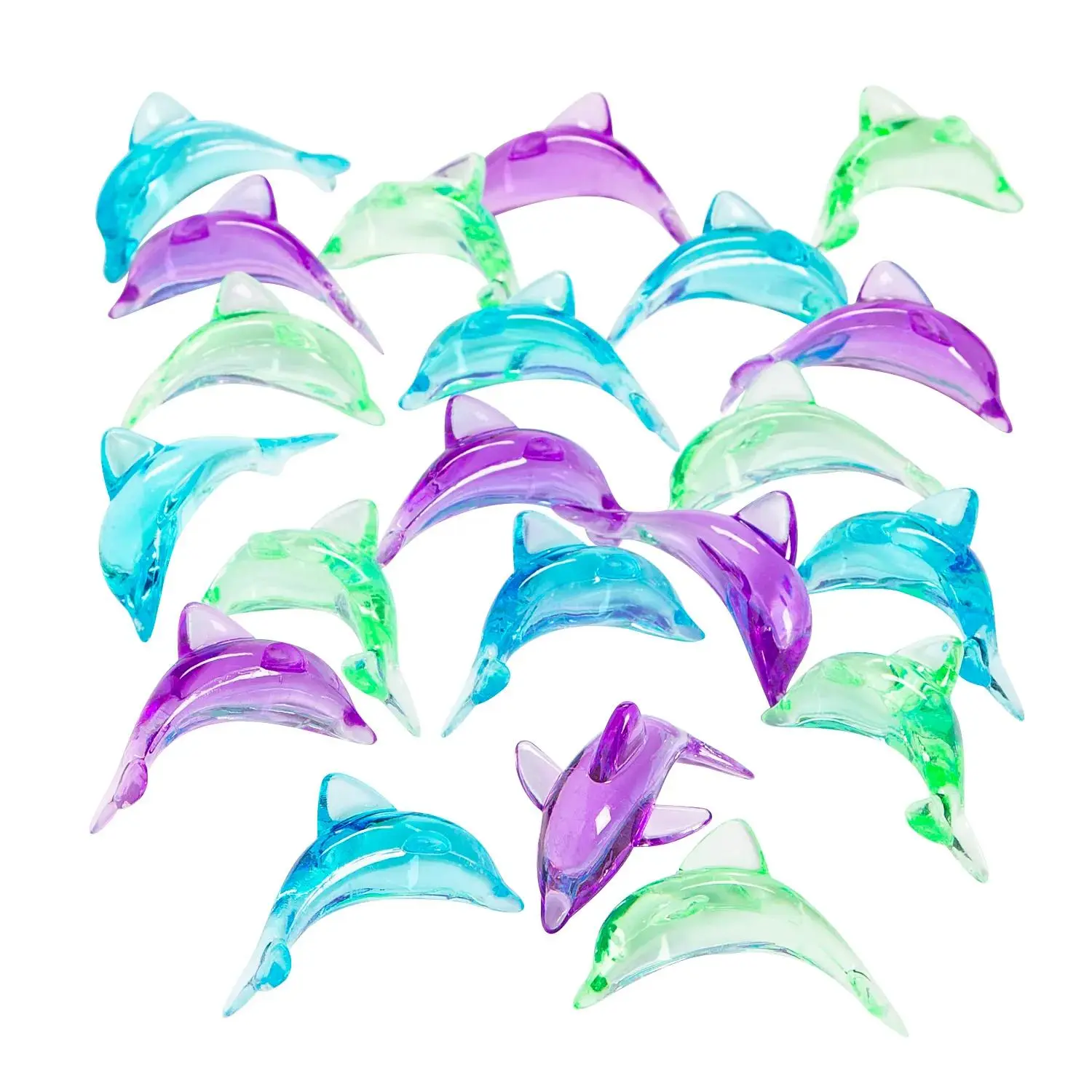 Dolphin Table Tossers, 48-Pc Playful Multicolor Party Decoration Supplies for Wedding Festivities