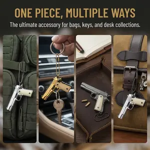 Multi-Functional Tactical EDC Gear Metal Survival Tool with Hanging Ring for Camping Hiking & Tactical Use Essential Everyday Carry