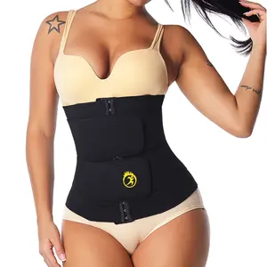 Ladies Sauna Waist Trainer Straps Women Postpartum Shaping Sweat Waisted Trimmer Bustier Female Seamless Waist Trimmer Belts Women's Sport Corset Woman Spanex Bandage Compression Curvy Comfort Womenswear Adjustable Everyday Fitness Neoprene Comfortable