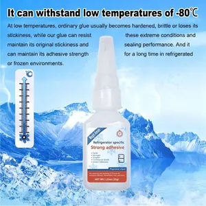 Instant Dry Glue for Refrigerator Drawer, PVC Accessories, Abs Plastic Toilet Lid Repair, Fast Drying Waterproof Transparent Adhesive