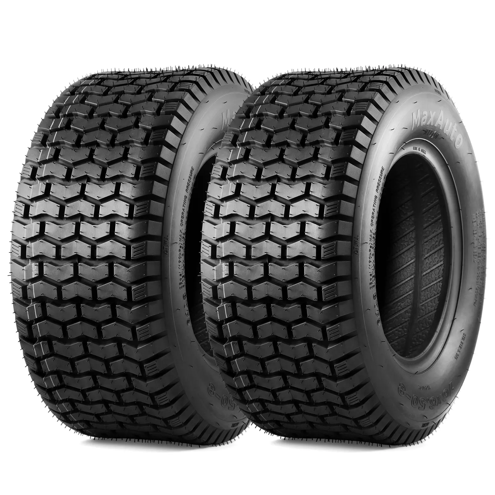 MaxAuto Fox V3 Lawn Mower Tires 11x4-5 to 22x9.50-12 Fit for Garden Tractor & Golf Cart,Pack 2