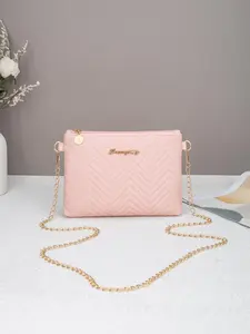 New Simple Women's Handbag, Chain Striped Crossbody Bag, Versatile Two-In-One Lady Purse, Fashionable and Practical Accessory, Fashionable Patterned Bag, Casual Crossbody Bags