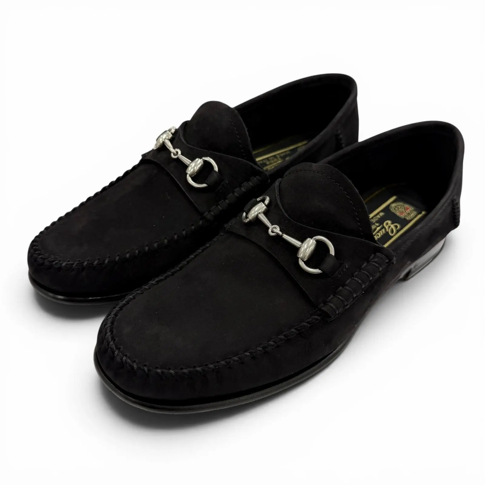 Pre-owned GUCCI Suede Small Leather Goods 1953 Nubuck Loafers