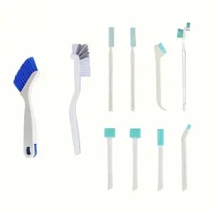 Cleaning Brush Set, 10pcs/set Household Cleaning Brush Set, Small Cleaning Brushes for Household, Sliding Door Or Window Cleaning Brush Set