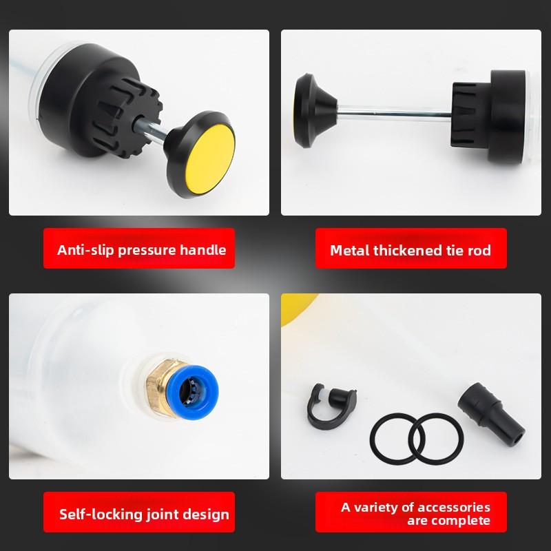 Manual barrel-type oil pump, oil change and brake fluid draining tool, universal manual pump for cars and motorcycles, suitable for both dispensing and pumping various liquids.
