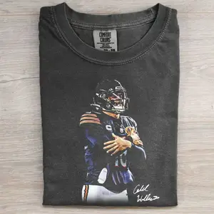 Chicago Football T-shirt, Vintage Caleb Williams Football Tee, Game Day Outfit, Unisex Fit Design, Gift for Fans