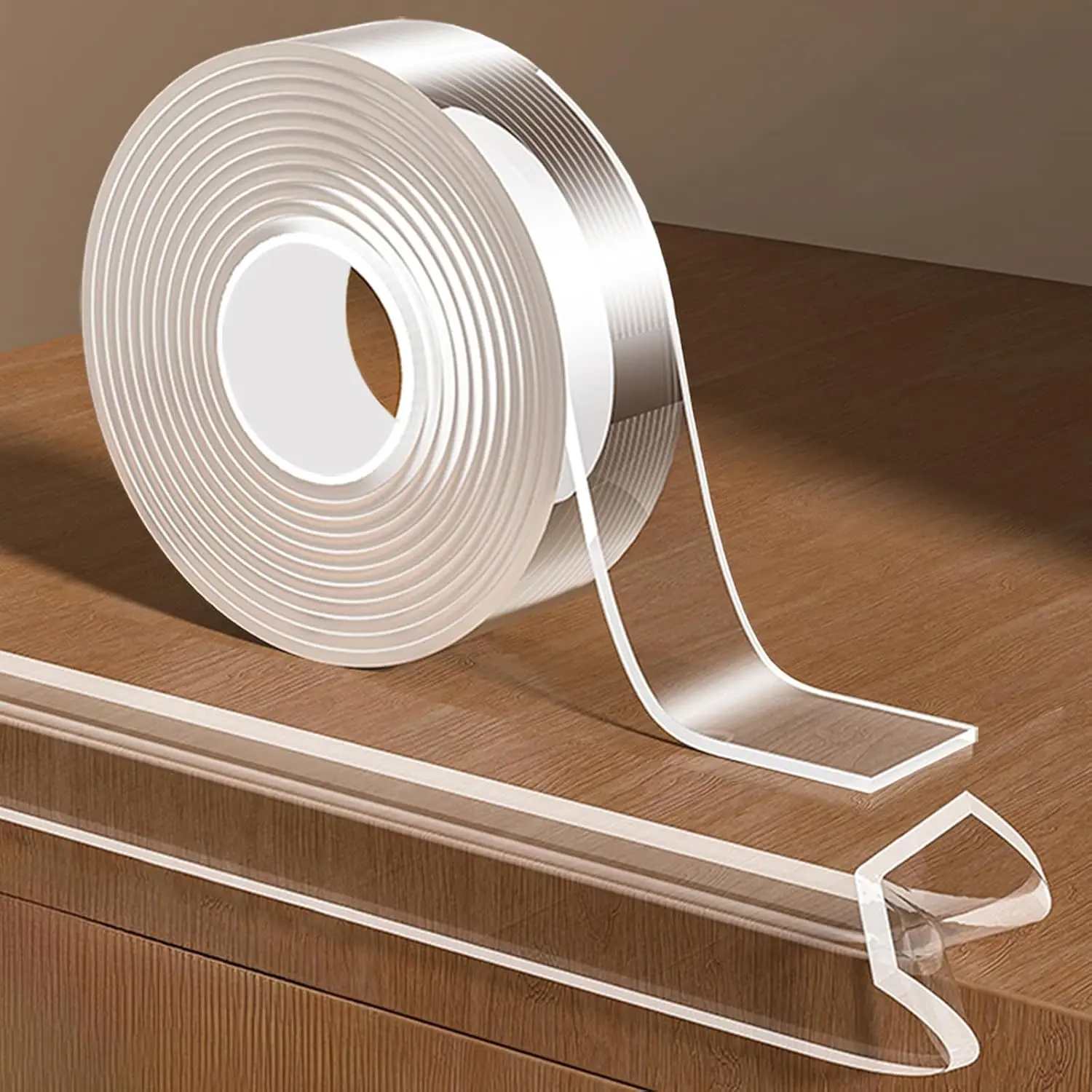 Edge Corner Protector  Proofing,Soft Clear Furniture Table Corner Guard & Edge Safety Cabinet Door Bumper, Bumpers,Wall Protector(4Ft x 0.8" W x 0.08" Th)