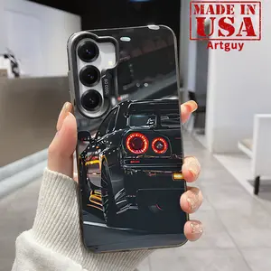 Nissan Gtr Patterned Phone Case Compatible with Galaxy S24 Plus S25 Ultra S23 Ultra S22+ Shockproof Anti-Scratch Durable PC Back Protective Cover Cellphone Protective