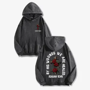 Saved By Grace Unisex Washed Hoodie, Oversized Menswear And Women Menswear Tops, Gym Pump Cover, Hip Hop Y2K Graphic Apparel, Gift for Fans