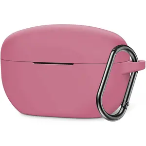 Deco Essentials Silicone Case for 2023 Sony WF1000XM5 with Carabiner - Pink