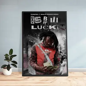 Lucki Roster, Lucki Album Poster, Lucki Flawless Like Me Poster - Rapper Wall Art - Rap Album Poster, Matte Vertical, Lucki Poster Rapper Freewave 3