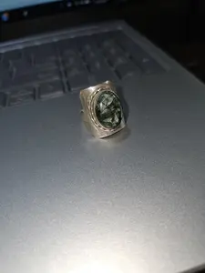 Seraphinite Ring in Sterling Silver