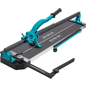 24 Inch Manual Tile Cutter With Single Rail And Double Brackets, 3/5 Inch Cap, Precise Laser Guide, Porcelain Tile Cutting Tool For Accurate Scoring And Clean Breaks, Ideal For Professional Renovation Projects