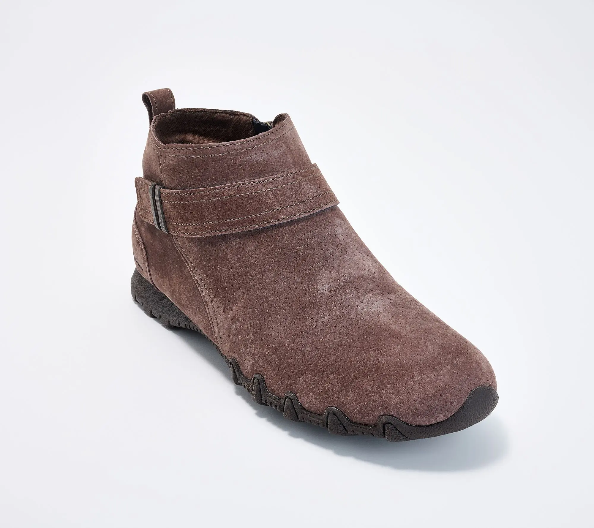 Skechers Bikers Lite Suede Side-Zip Booties
