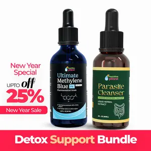 Detox Support Wellness Bundle Methylene Blue 1% USP Grade + Herbal Parasite Cleanser | Daily Cleansing & Gut Support