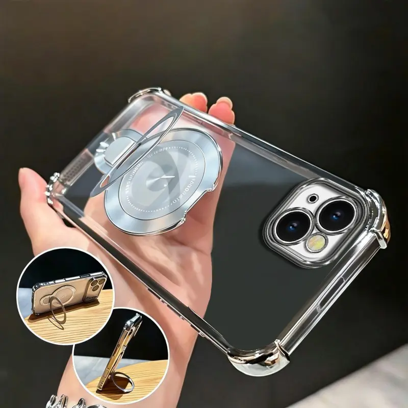 Suitable for [iPhone 13] high-end MagSafe phone case🥰Combines magnetic attachment and a stand—minimalist, sophisticated, and practical.YM99
