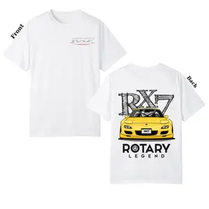 RX7 Rotary Legend T-Shirt – Retro 90s Rotary Sports Car Graphic Tee, Vintage JDM Style Performance Coupe Shirt, Japanese Tuner Car Enthusiast Gift