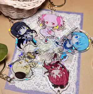 Madoka Magica Acrylic Keychains, Anime Fan Gift