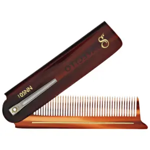 Deluxe Amber Folding Comb Deluxe Amber Folding Comb