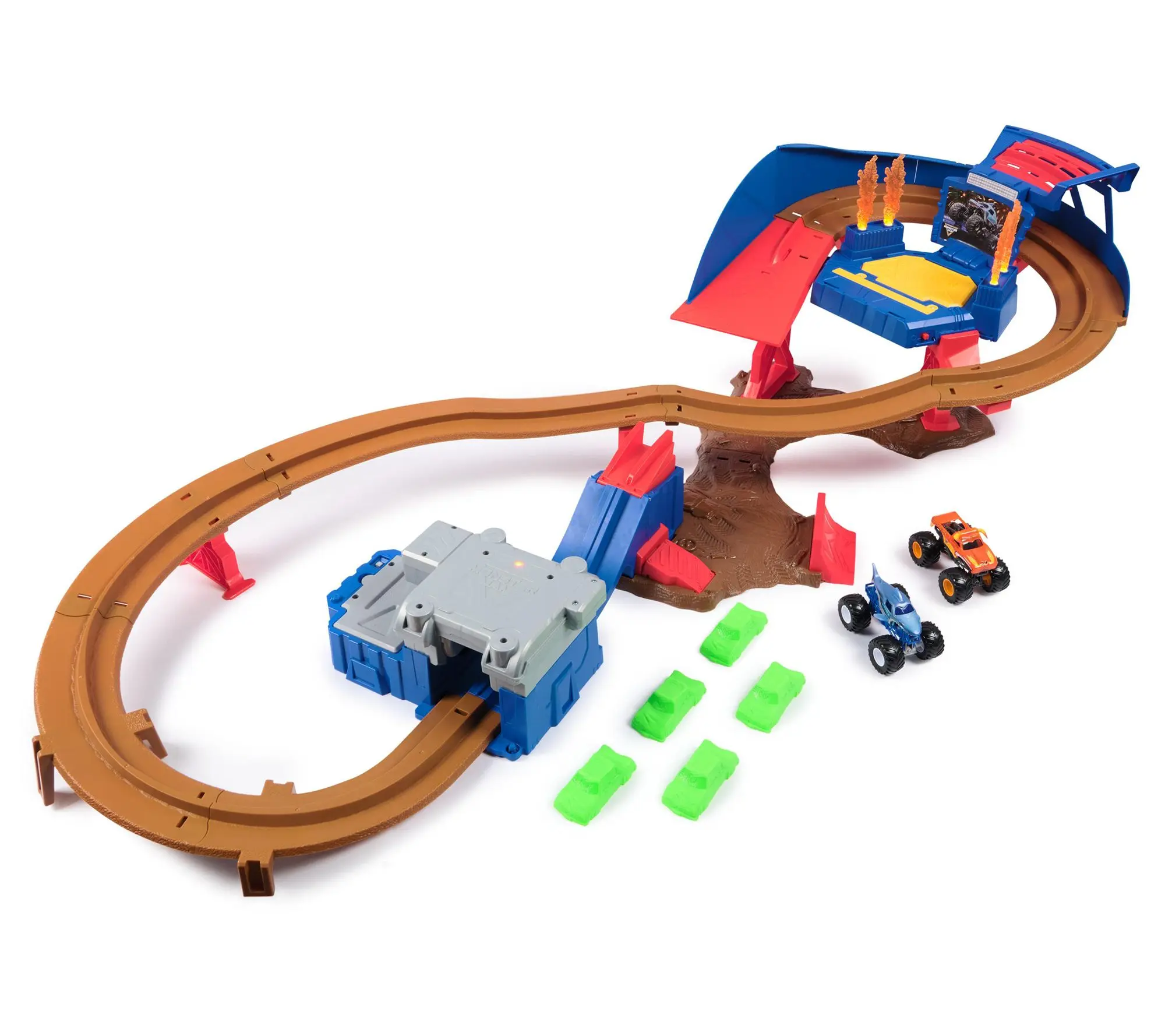 Monster Jam Supercharge Speedway Playset with 2 Monster Trucks Monster Jam Supercharge Speedway Playset with 2 Monster Trucks
