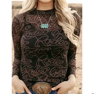 Women Lace Hollow Out Long Sleeve Top