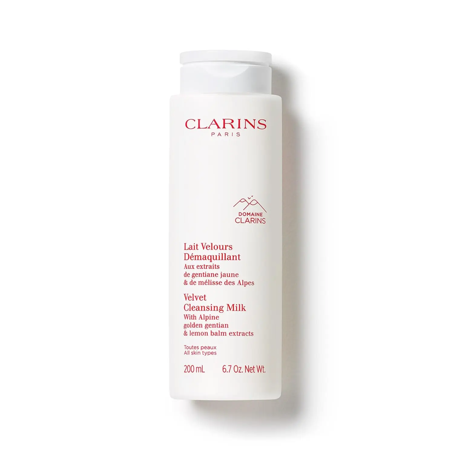 Clarins Velvet Cleansing Milk |   Award-Winning |   Cleanses, Hydrates and Balances Skin's Microbiota |   Dermatologist Tested |   Ophthalmologist Tested |   Colorant-Free |   All Skin Types